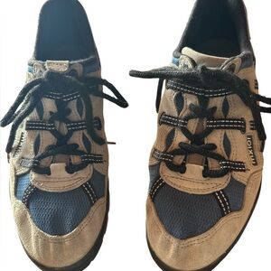 Men’s Lake Cycling Shoes 40 US 6.5 Gray Blue‎ MX101 Lace Up Mountain Biking